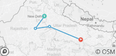  Goldenes Dreieck inkl. Varanasi - 4 Destinationen 