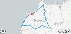  Circuit 10 jours au Maroc à partir de Casablanca - 16 destinations 