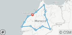  Rondreis door Marokko - vanuit Casablanca - 10 dagen - 16 bestemmingen 