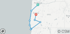  Fietstocht van de Oregon Kust naar Crater Lake - 9 bestemmingen 