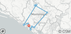  Montenegro privat geführte Entdeckungsreise - 4 Tage - 10 Destinationen 