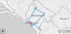  Beleef Montenegro in 4 dagen - 10 bestemmingen 