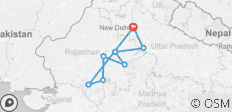  Rundreise durch Indien (15 Tage) - 8 Destinationen 