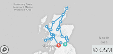  Schotland Highlands, eilanden en steden (13 dagen) (from Edinburgh to Glasgow) - 27 bestemmingen 