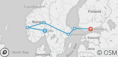  Skandinavien Entdeckungsreise - 6 Destinationen 
