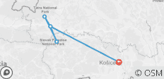  Wandern in der Slowakei (Kleingruppenreise max. 8 Personen) - 6 Destinationen 