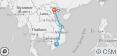  Höhepunkte aus Vietnam von Ho-Chi-Minh-Stadt bis Hoi An und Hanoi - 15 Tage - 12 Destinationen 