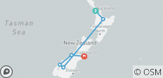  Contrasten van Nieuw-Zeeland (einde Christchurch, 10 dagen) - 6 bestemmingen 