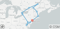  Oostkust VS en Canada (Eind New York, 14 dagen) - 12 bestemmingen 