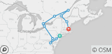  Oostkust VS en Canada (Eind Boston, 14 dagen) - 11 bestemmingen 