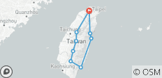  Around Taiwan 8 day Private Tour (Premium) - 9 destinations 