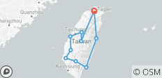  Rondje Taiwan (privé) - 10 bestemmingen 