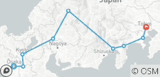  9 Days Stunning Japan with Shirakawa-go (3 star hotels) - 9 destinations 