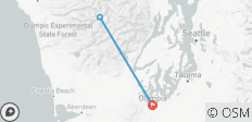  Olympisch regenwoud naar gletsjer tocht - 3 bestemmingen 