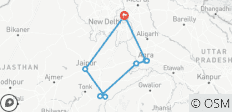  Triangle d\'or avec Ranthambore - 9 destinations 
