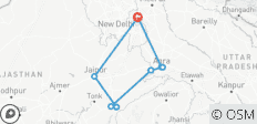  Triangle d\'or avec Ranthambore - 9 destinations 