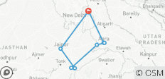  Circuito triángulo de oro con Ranthambore - 9 destinos 
