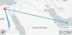  Circuit de 10 jours à Dubaï et en Égypte - 7 destinations 