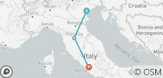  Venedig, Florenz und Rom in Begleitung einer kleinen Gruppe mit dem Zug - 3 Destinationen 