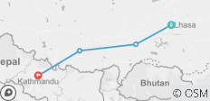  Verboden Lhasa en basiskamp Everest - 9 dagen - 4 bestemmingen 