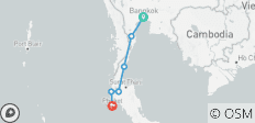  Südthailand - Bangkok nach Phuket Bike Tour - 6 Destinationen 