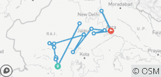  Exotisches Indien — Radtour durch Rajasthan, Agra &amp; Delhi - 17 Destinationen 