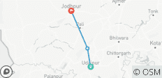  Excursion à vélo de luxe au Rajasthan - couleurs - 4 destinations 