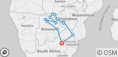  Botswana und Simbabwe Entdeckungsreise - 13 Destinationen 