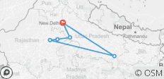  Kulturelles Goldenes Dreieck mit spirituellen Varanasi - 8 Tage - 6 Destinationen 