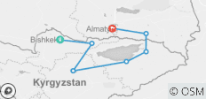  Hoogtepunten van Kirgizië en Kazachstan - 7 bestemmingen 