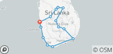  Chemin de rêve du Sri Lanka - 14 destinations 