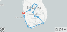  Chemin de rêve du Sri Lanka - 14 destinations 
