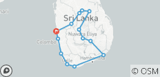  Chemin de rêve du Sri Lanka - 14 destinations 