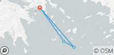  Athene, Santorini en Folegandros - 4 bestemmingen 