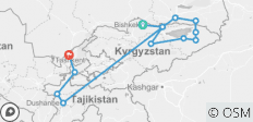  Das Beste von Kirgisistan und Tadschikistan - 12 Destinationen 