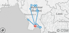  Burma in Depth + Ngapali Beach Extension - 19 destinations 