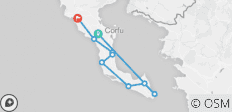  Wanderung auf dem Corfu Trail (Südroute) - 7 Destinationen 
