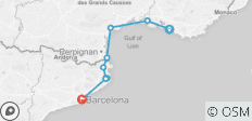  Cycle Marseille to Barcelona - 9 destinations 