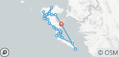  Ruta de senderismo de Corfú - norte y sur - 30 destinos 