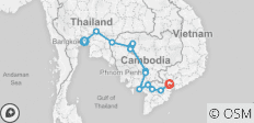  Bangkok to Saigon by Bike - 15 destinations 