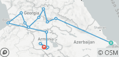  Le meilleur de l\'Azerbaïdjan, de la Géorgie et de l\'Arménie - 14 destinations 