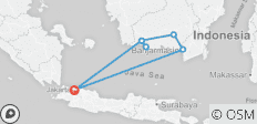  Kalimantan Erlebnisreise - 7 Destinationen 