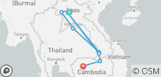  L\'esprit du Laos et du Cambodge - 16 destinations 