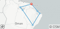  Berge, Wüsten und Küste von Oman - 7 Destinationen 