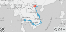  Simply Bangkok to Hanoi - 13 destinations 