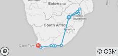  Südafrika Höhepunkte - 14 Destinationen 