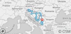  Balkan Eisenbahn Erlebnisreise - 20 Destinationen 