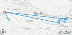  Bezaubernder Himalaya mit Taj Mahal - 18 Destinationen 
