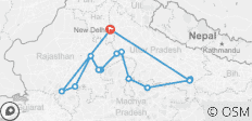  Gouden Driehoek Tour met Rajasthan en Varanasi - 13 bestemmingen 