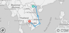  Abenteuer in Vietnam und Kambodscha (14 Tage) - 9 Destinationen 